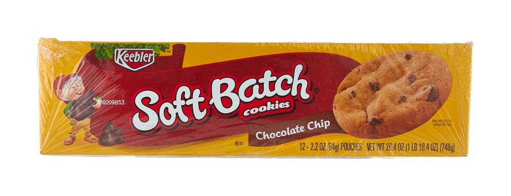 Product image of Keebler Soft Batch Cookies Chocolate Chip Pouches 2.2 oz 2.2 oz Pack of 12